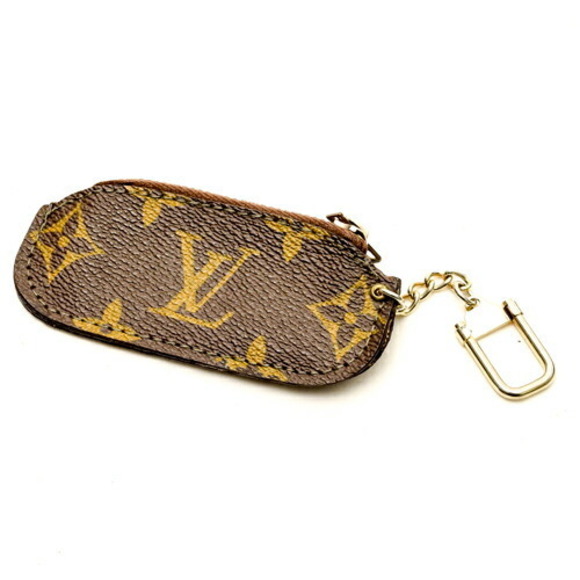 Louis Vuitton Pochette Cleat Coin Case Leather Wallet Brown - Picture 7 of 10